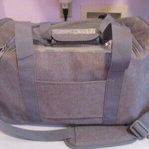 NWOT Grey Mesh/Cloth Cat/Dog Medium Size Pet Carrier